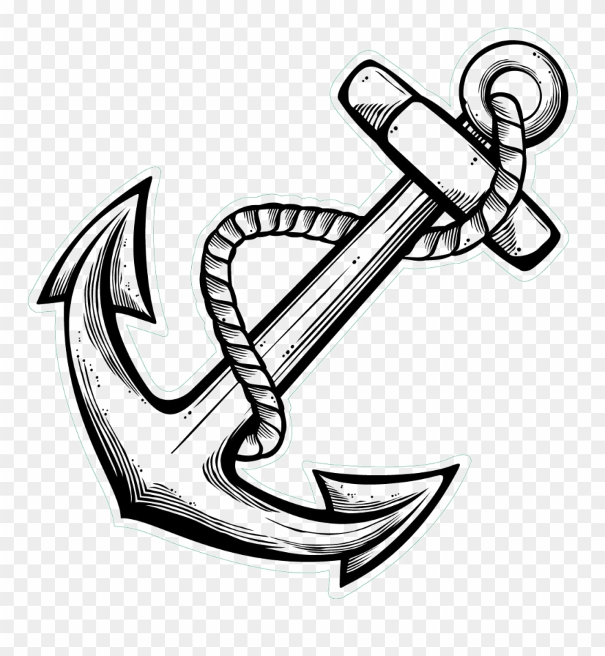 Anchor Tattoo Drawings Clipart