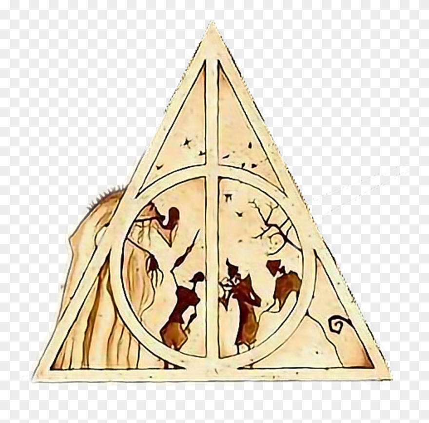 Reliquiasdamorte Sticker - Wand Stone And Cloak Clipart