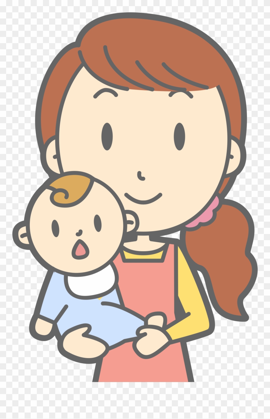 Embrace Your Brood - Mother And Baby Drawing Cartoon Clipart