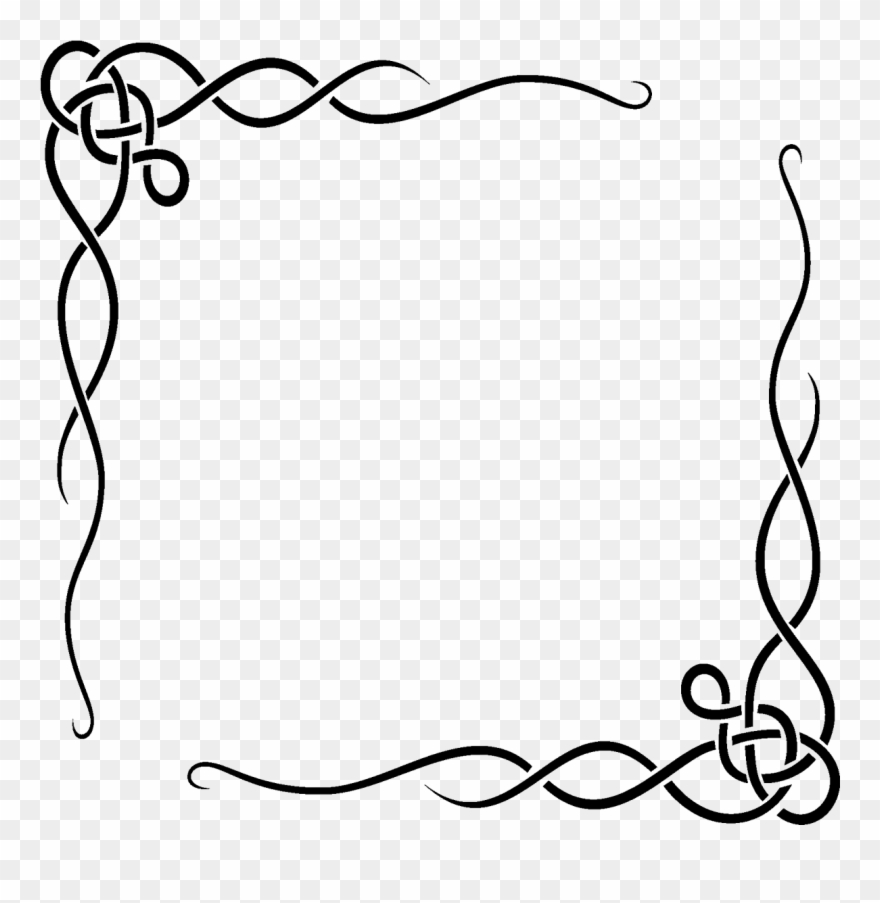 Vinilo Marco De Lazos Abstractos - Border Of Paper Designs Clipart