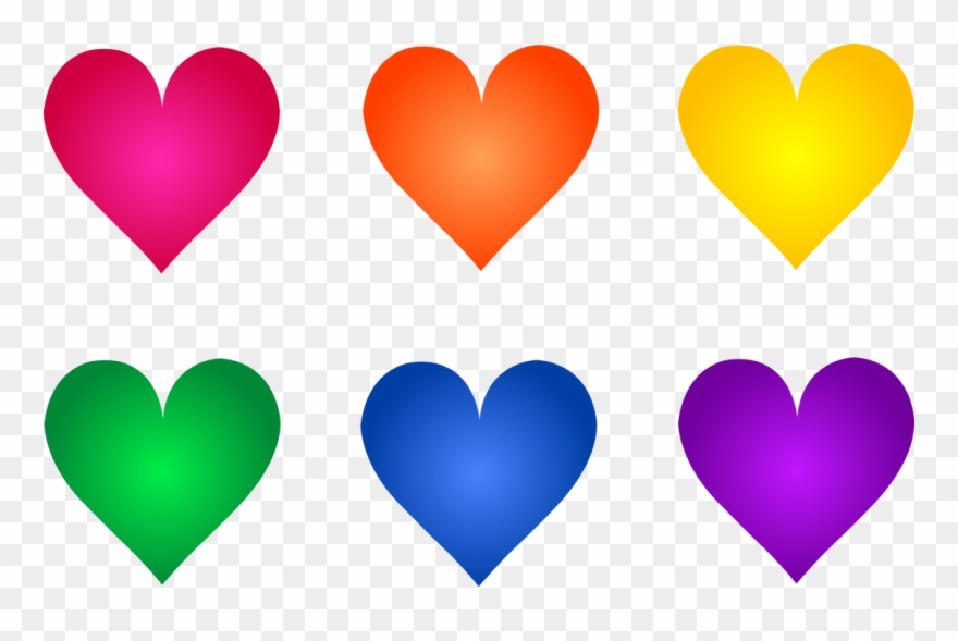 Peace Clipart Humanity - Colorful Heart Clipart - Png Download