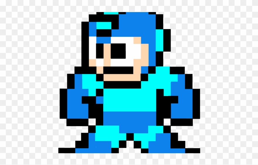 Megaman Clipart 8 Bit Png - Mega Man Helmet Sprite Transparent Png