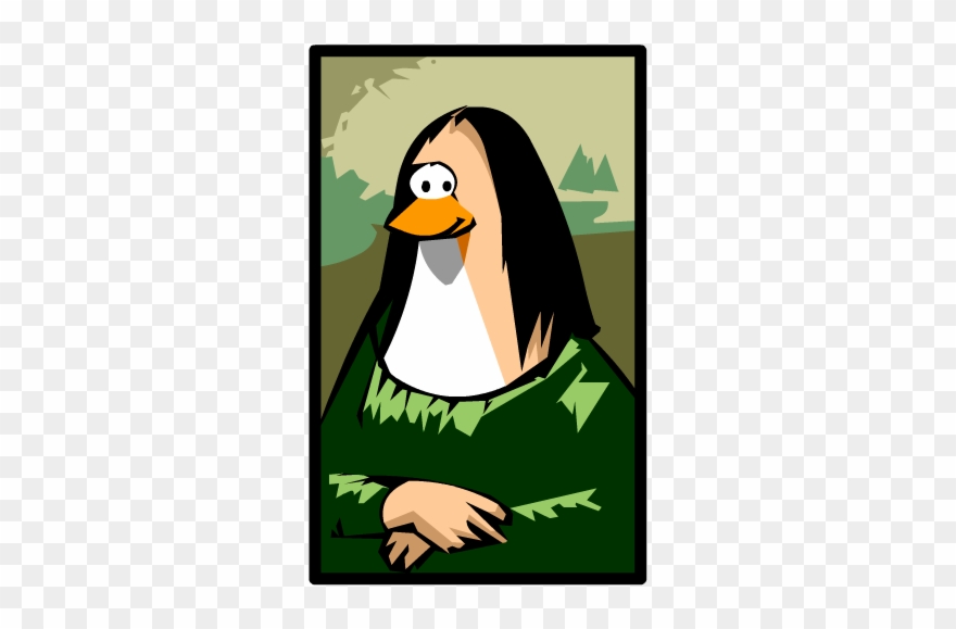 Mona Lisa Png - Club Penguin Rare Furniture Clipart