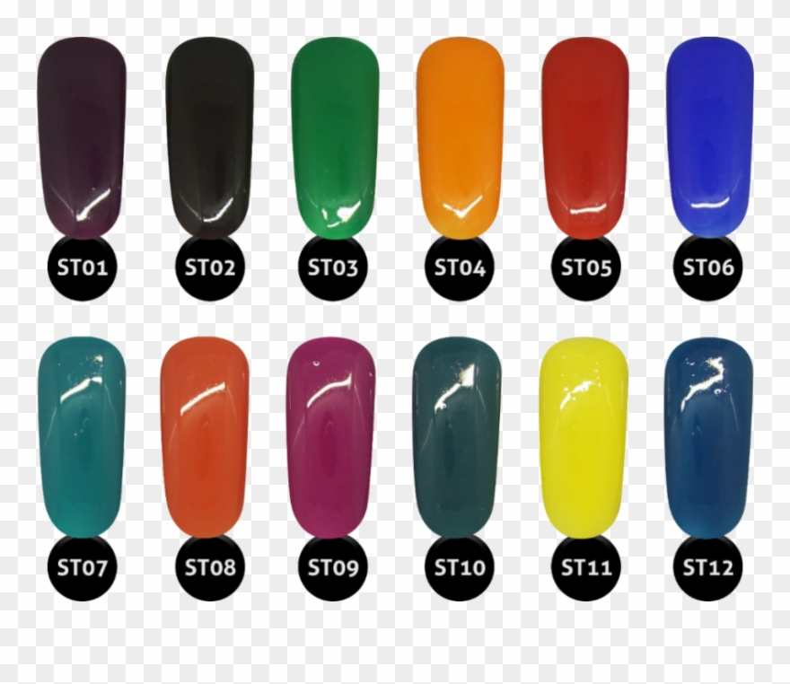 Gel Aora All In One Mood Change And Glow In The Dark - Nail Polish Clipart