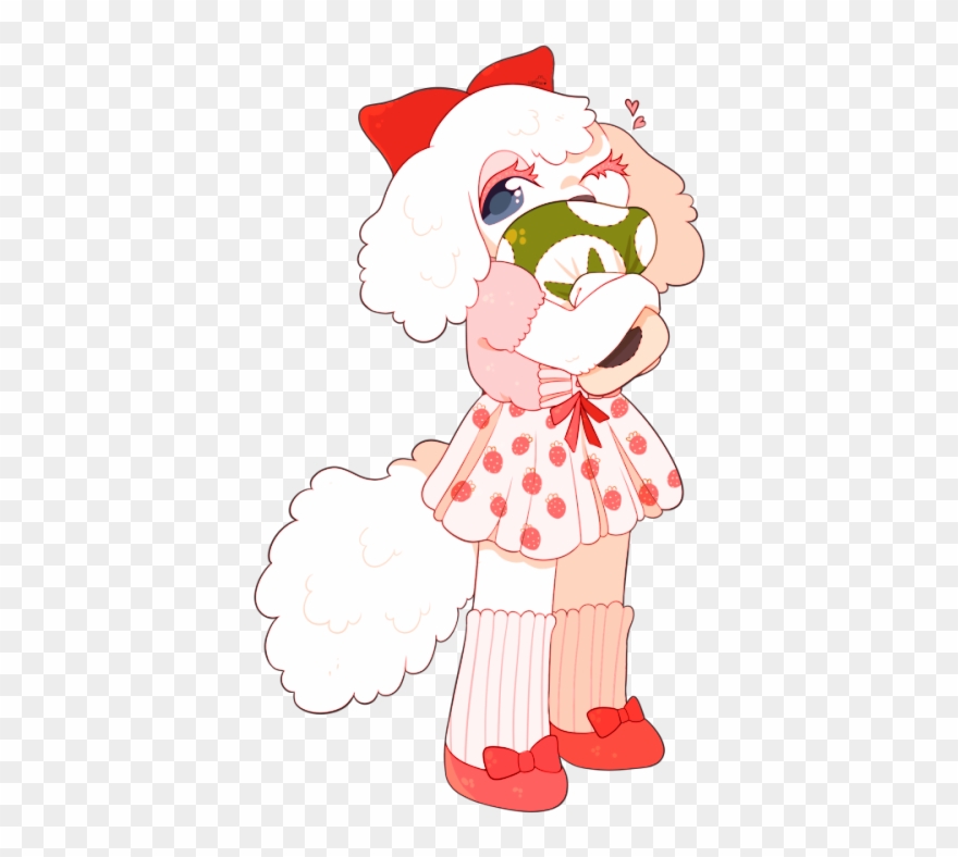 Cocker Spaniel Miitopia Flower Red White Clothing Mammal - Cartoon Clipart