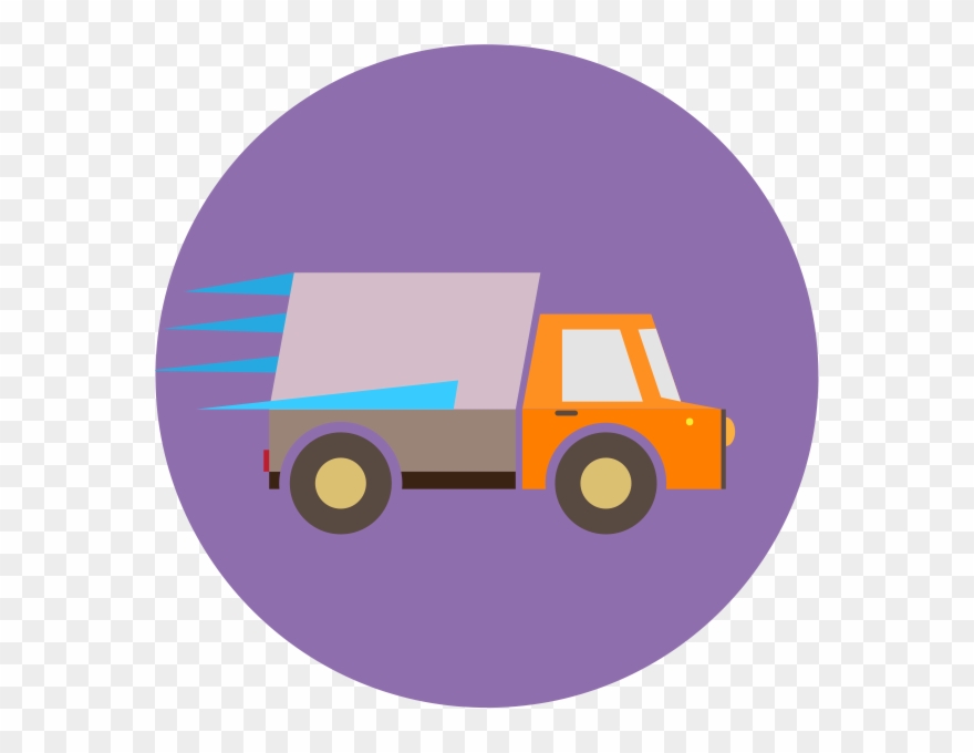 On Time Delivery Of Milk - Truck Clipart