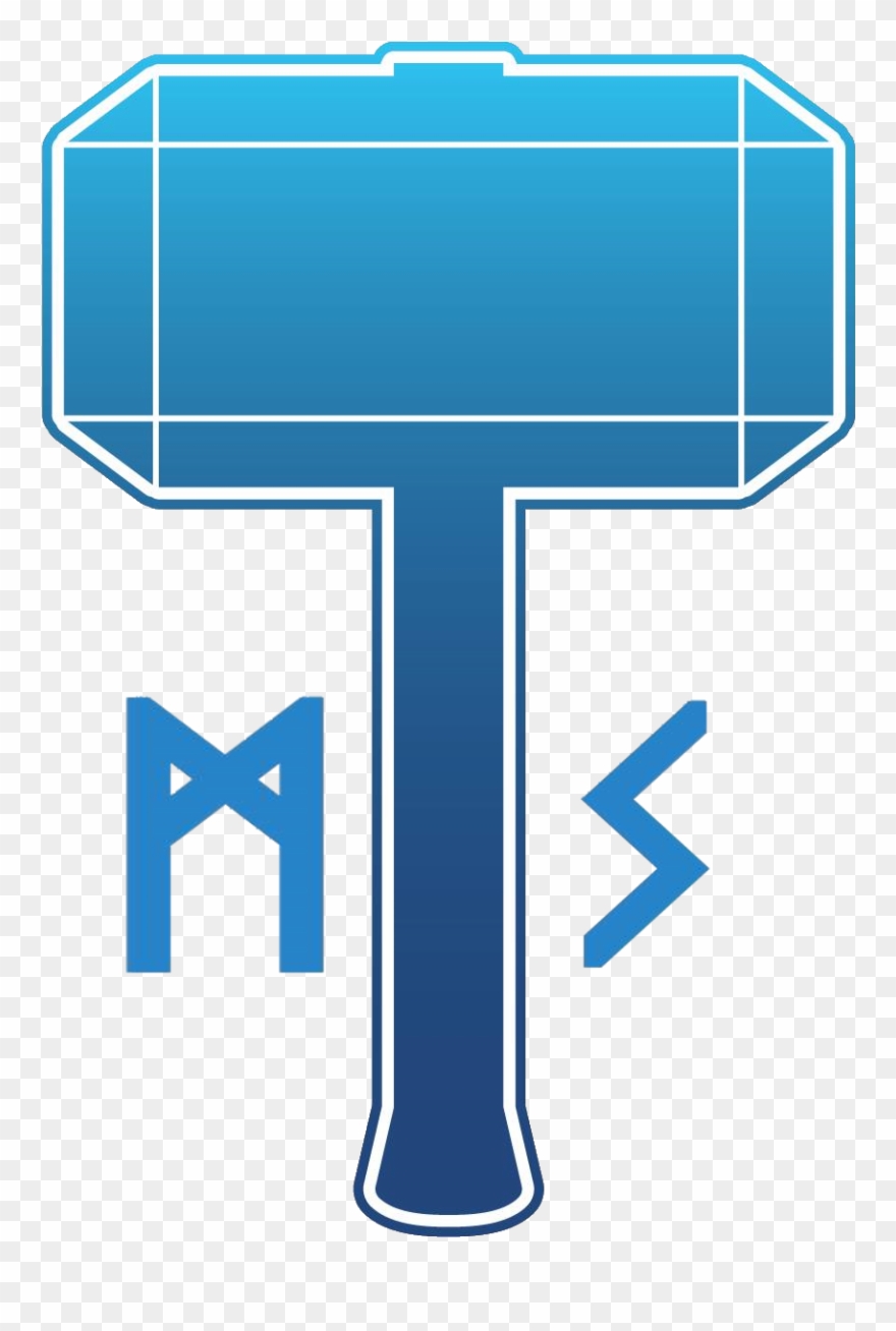 Sometimes You Need The Mighty Hammer Of Thor To Defend - Cross Clipart