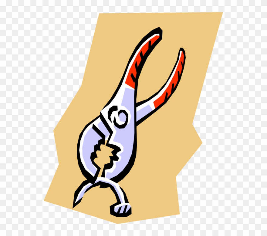 Vector Illustration Of Pliers Hand Tool Used To Hold Clipart