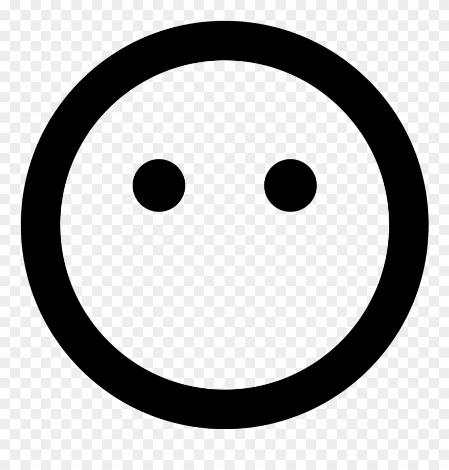 Font Awesome 5 Regular Meh-blank Clipart