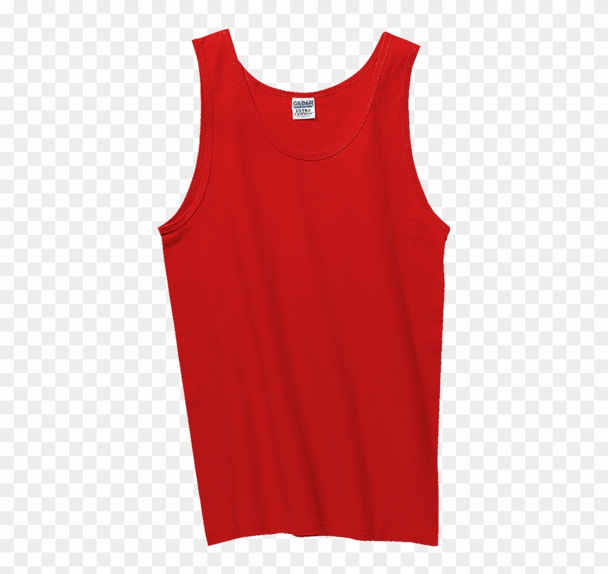 Gildan Red Tank Top Clipart