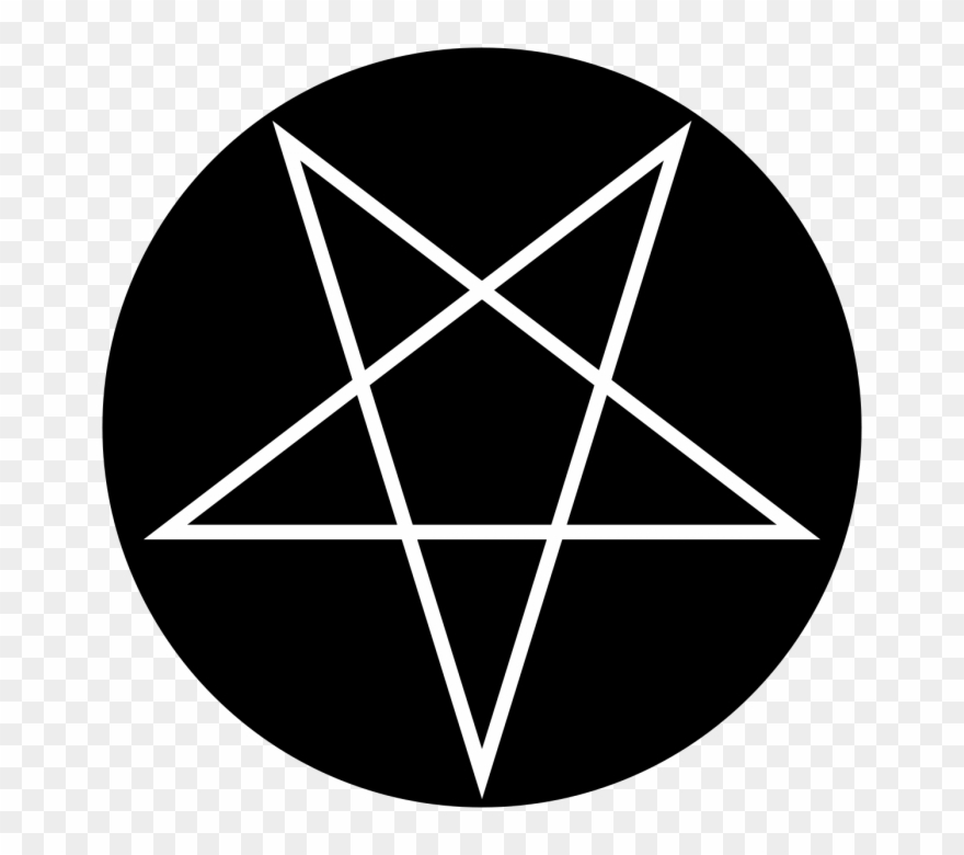 Estrella Satanica Png - Inverted Pentagram Clipart