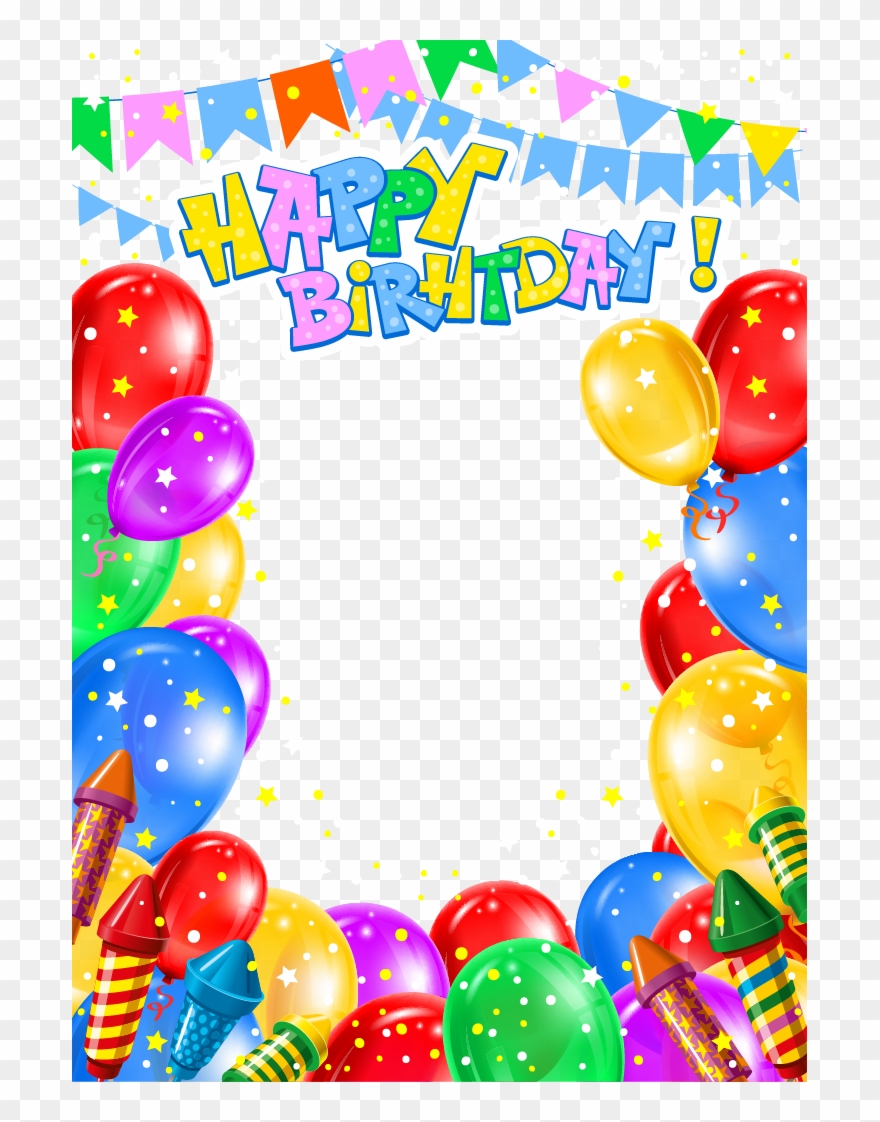 Balloon Birthday Clip Art - Happy Birthday Banner Png Transparent Png