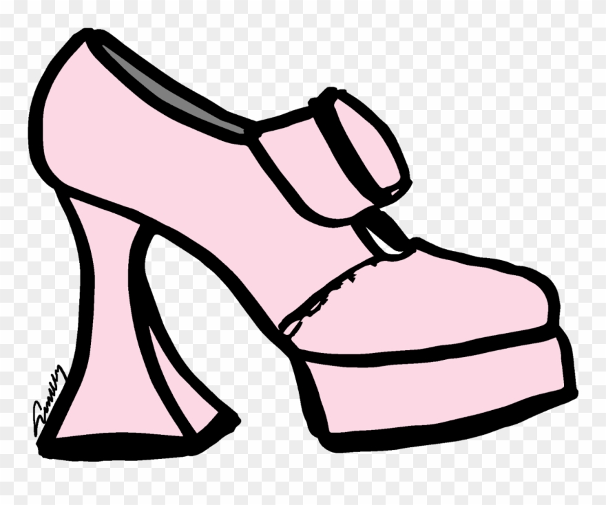 Pretty In Pink Fluevog Munster - Basic Pump Clipart