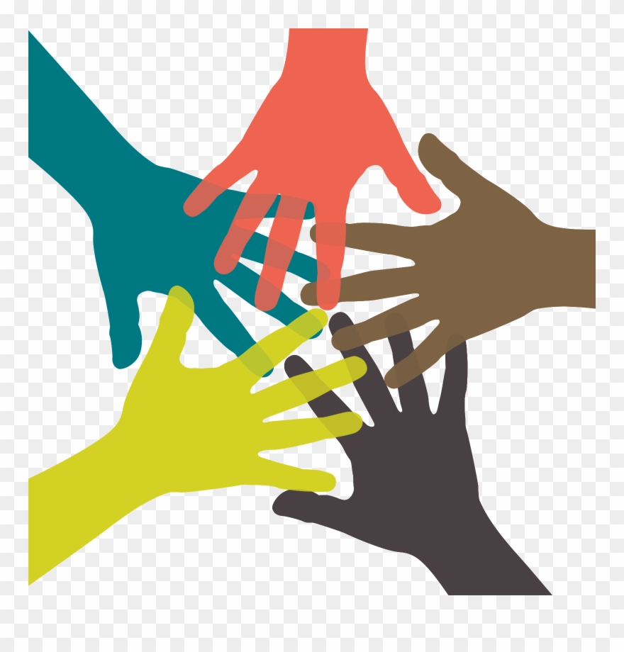 1600 X 1600 8 - Hands Coming Together Png Clipart