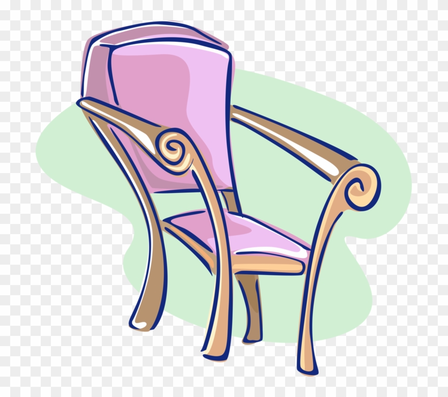 Vector Illustration Of Home Furnishings Living Room Clipart