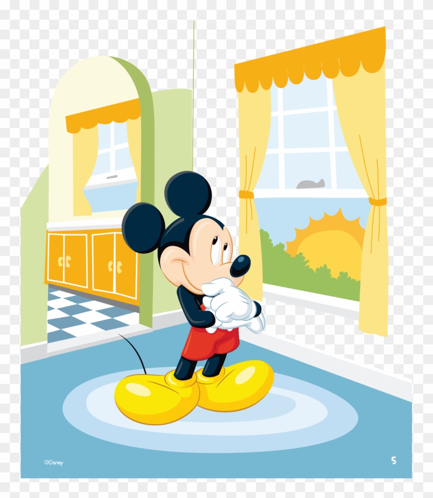Mq Mickey Mickeymouse Livingroom - Disney Patterns Clipart