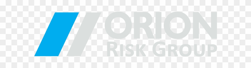 Orion Risk Group Logo White - Electric Blue Clipart