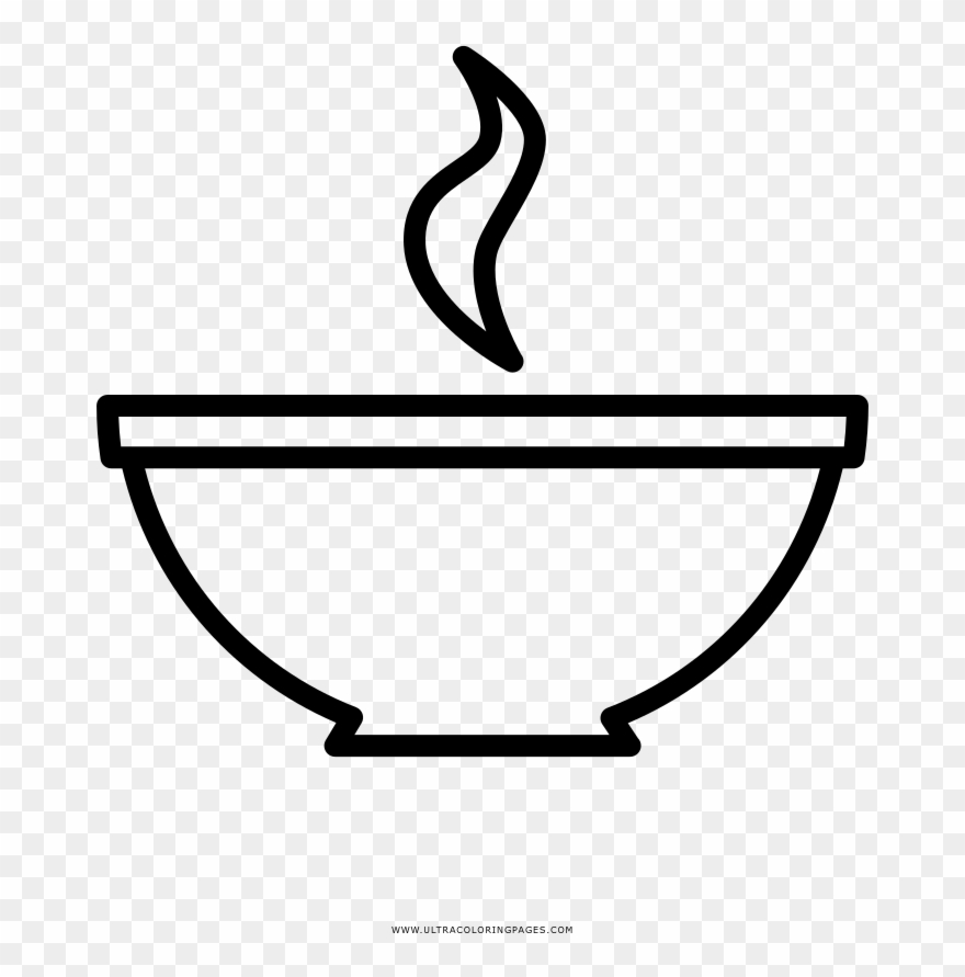 Soup Coloring Page - Bubble Milk Tea Icon Clipart