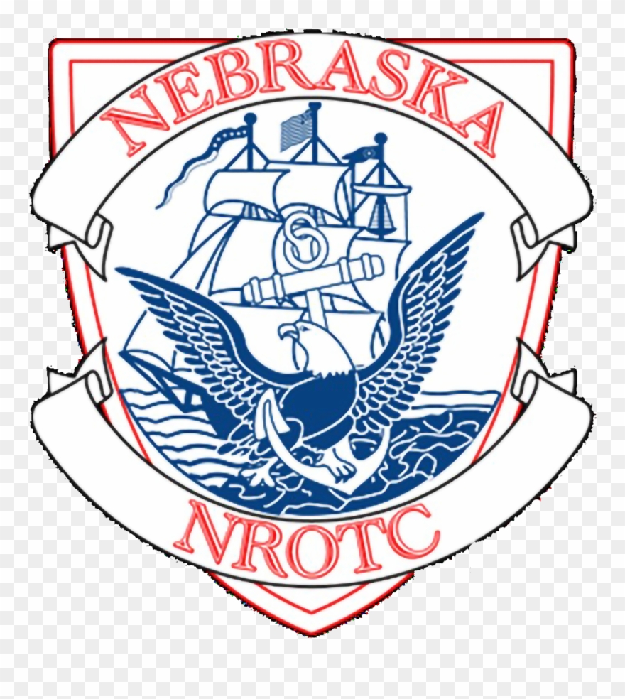 University Of Nebraska - Us Navy Emblem Black And White Clipart