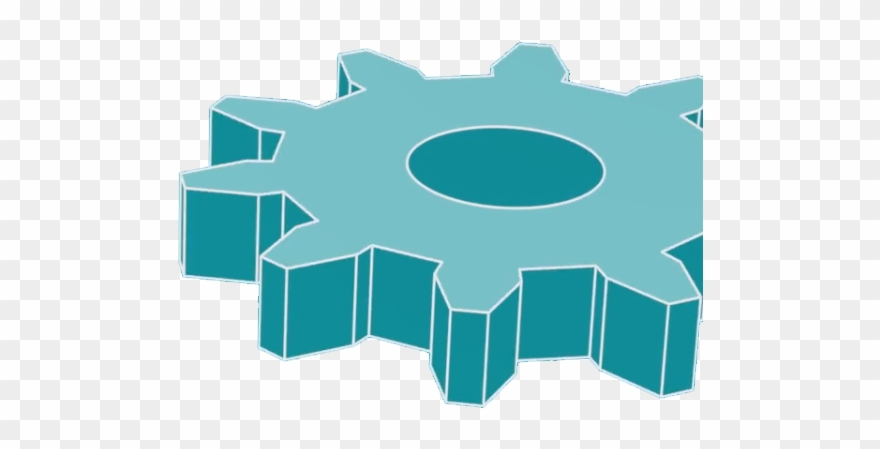 Graphic Of Waterjet Cut Gear - Illustration Clipart