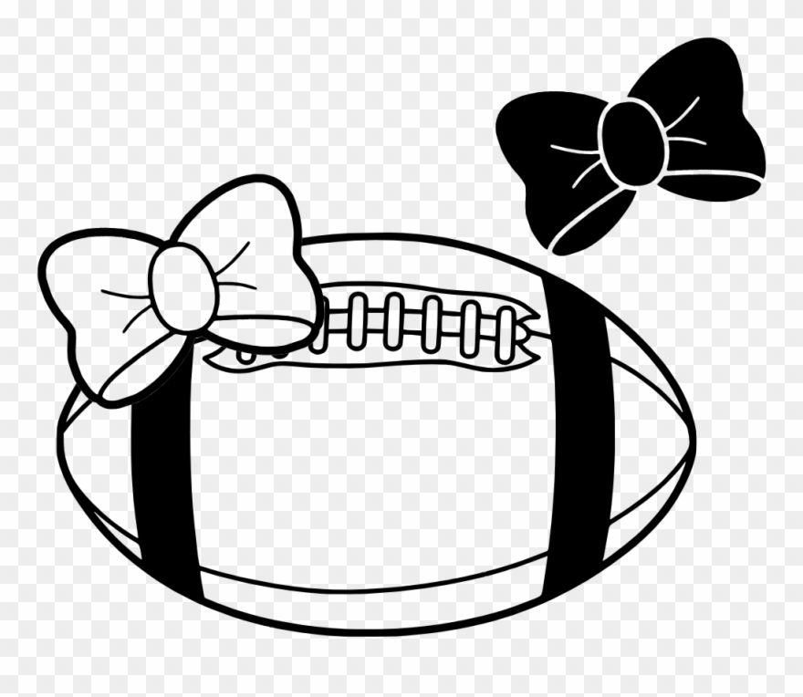 Football Monogram - American Football Ball Clip Art - Png Download