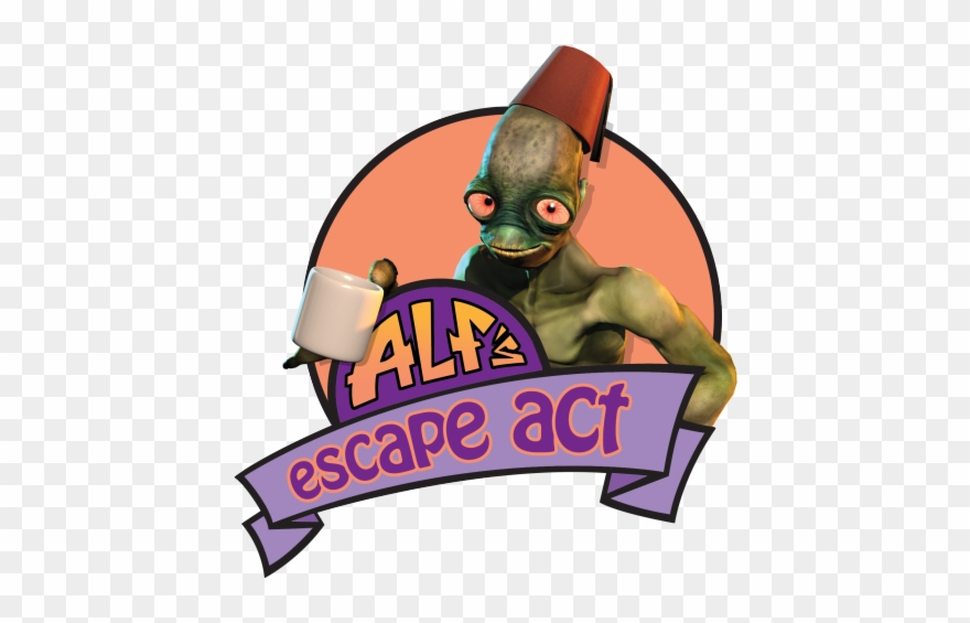 Alf Escape Logo - Cartoon Clipart