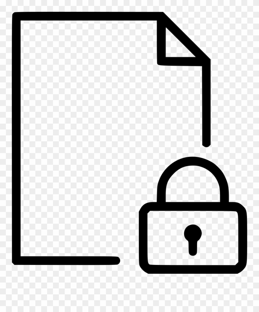 Png File Svg - Lock Page Clipart