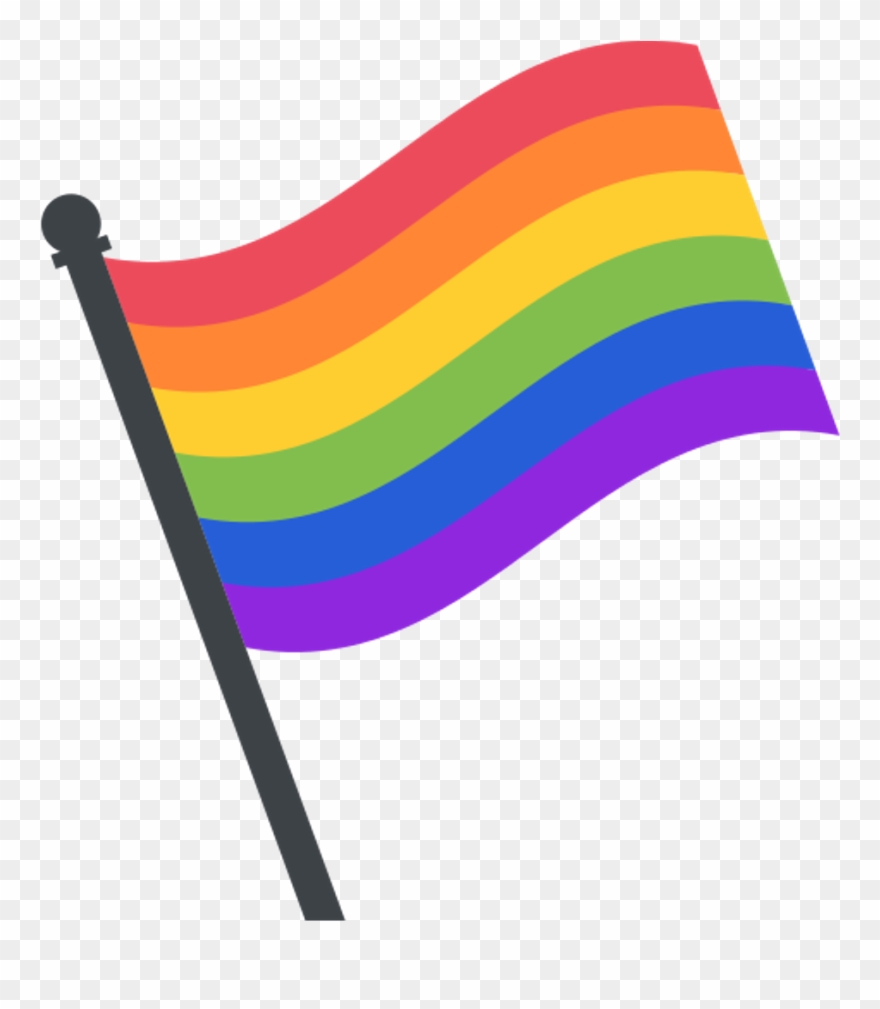 #interesting #aesthetic #gayaesthetic #lgbt #lgbtq - Rainbow Flag Emoji Png Clipart