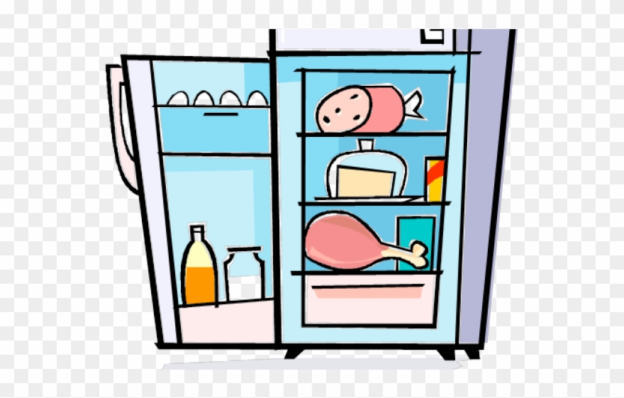 Refrigerator Clipart Cute - Open Refrigerator Icon Png Transparent Png