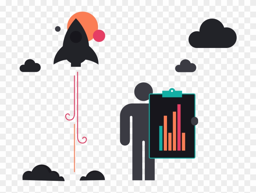 Real Time Analytics - Illustration Clipart