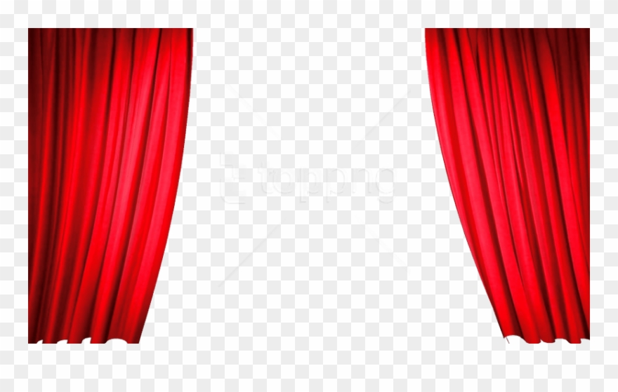 Free Png Images - Red Stage Curtain Png Clipart