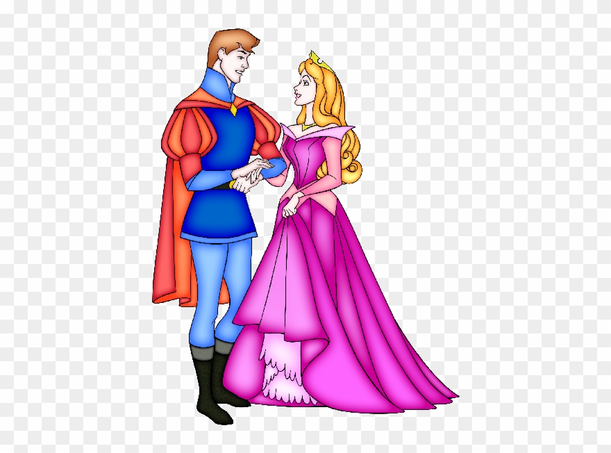 Disney Bride And Groom Clip Art Images - Aurora Y El Principe - Png Download