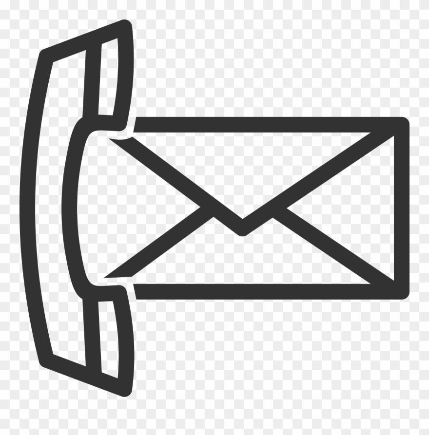 Contact Us - Letter Icon Vector Clipart