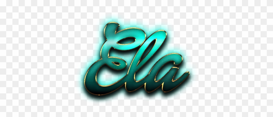 Ela Name Logo Png - Calligraphy Clipart