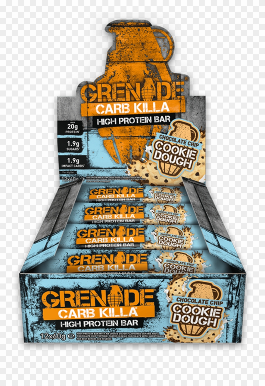 Grenade Carb Killa 12x60g Bars High Protein Low Carbs - Grenade Carb Killa White Chocolate Cookie Clipart