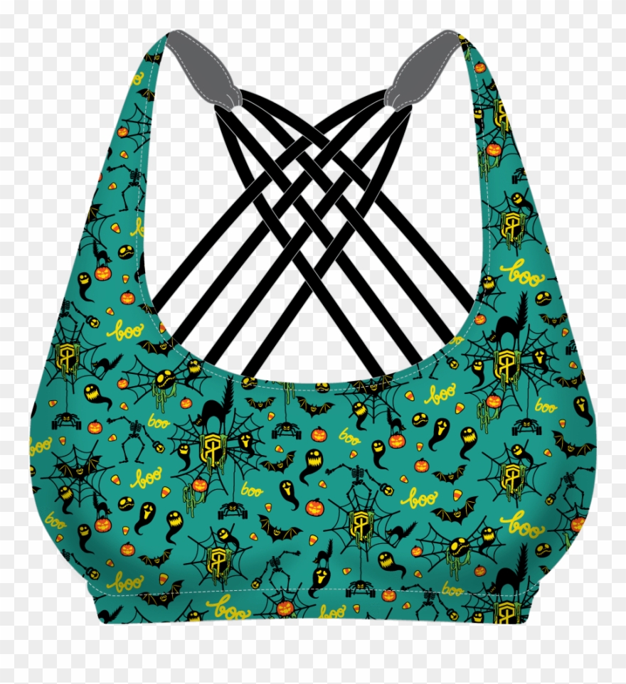 Halloween Vitality Sports Bra - Thin Blue Line Sports Bra Clipart