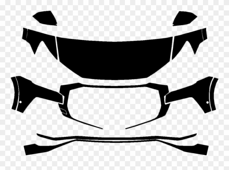 2019 Audi Q8 S-line 3m Clear Bra Deluxe Paint Protection Clipart