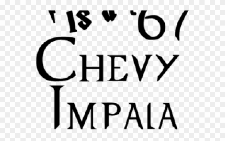 Chevrolet Impala Clipart 67chevy - Black-and-white - Png Download