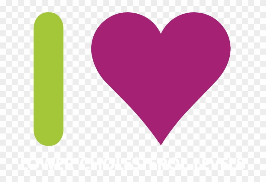 I Love Lower Cholesterol Levels - Heart Clipart