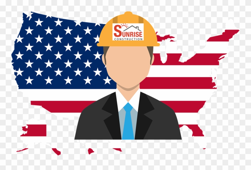 Cullman Alabama's Licenced And Insured Construction - Red White And Blue Map Of Usa Clipart