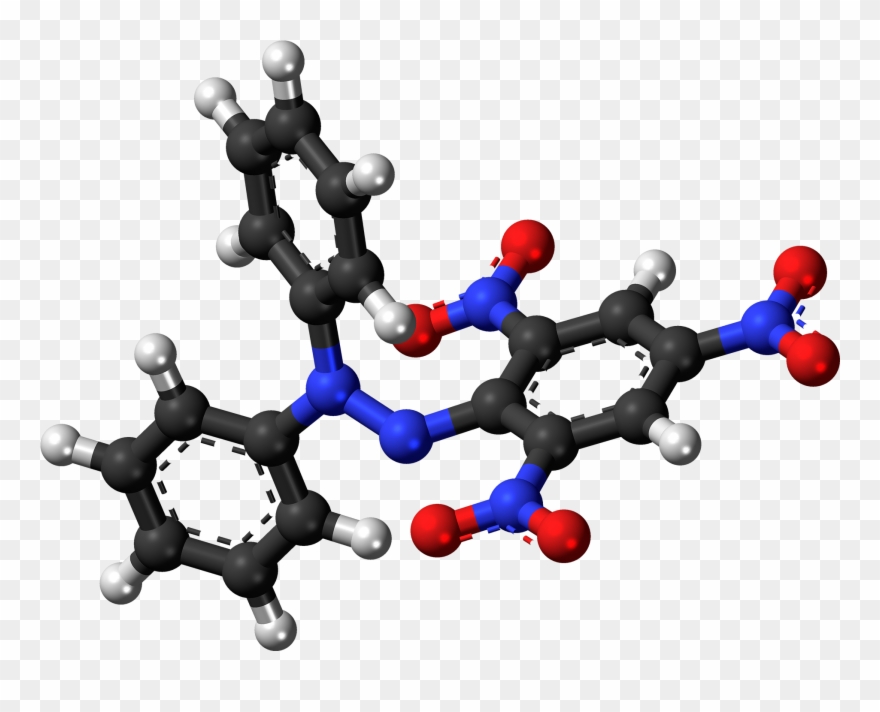 Dpph Radical Ball - Molecule Clipart