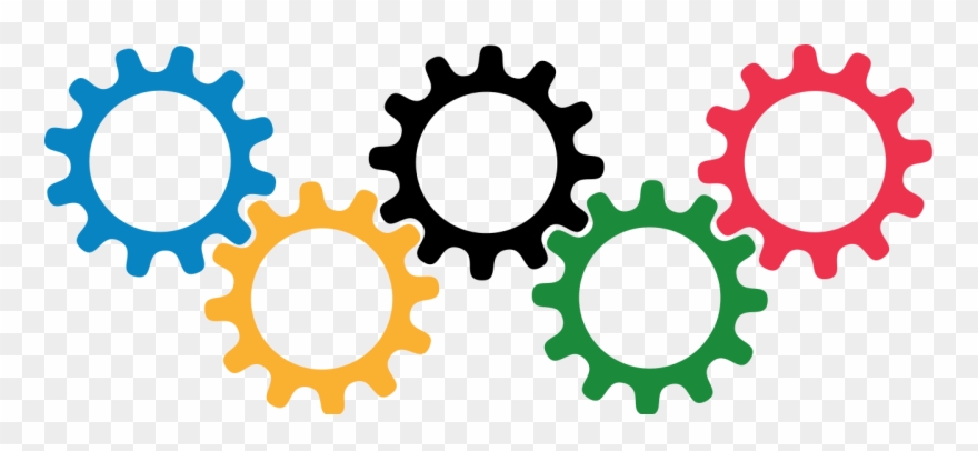 Olympic Gears - Rotating Gears Gif Clipart