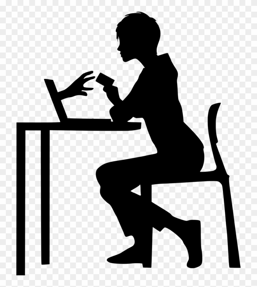 How To Check If A Website Is A Scam - Sitting People Png Black Clipart