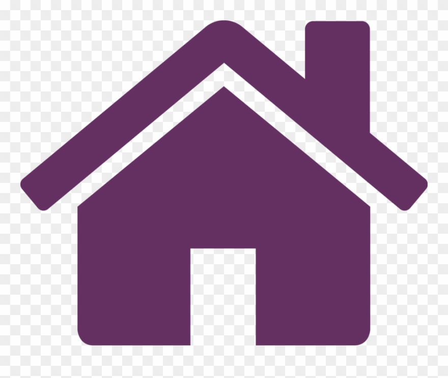 Purple Home 5 Icon Free Icons - House With People Icon Clipart