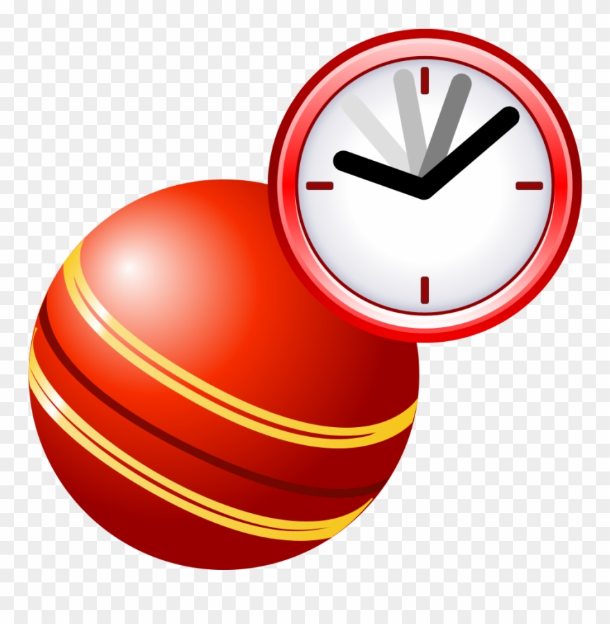 Cricket Current Event - Clock Clipart