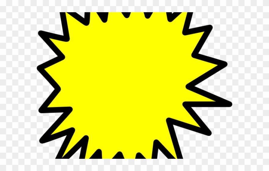 Speech Bubble Clipart Spiky - Transparent Starburst Clipart - Png Download