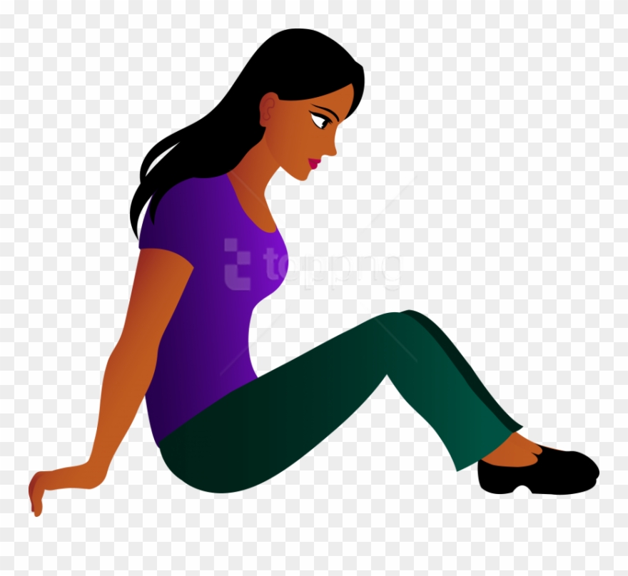 Free Png Download Sitting Women Clipart Png Photo Png - Person Sitting Down Clipart Transparent Png