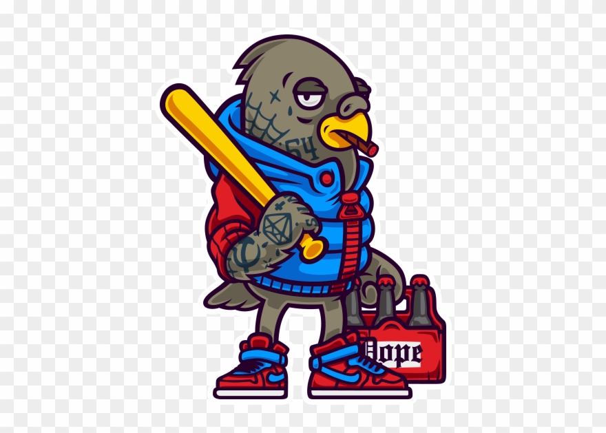 Birds On Behance - Graffiti Character Design Png Clipart