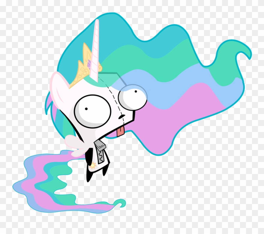 Gir As Celestia, I Guess It's Time For The Doom Song - Invader Zim Gir Clipart