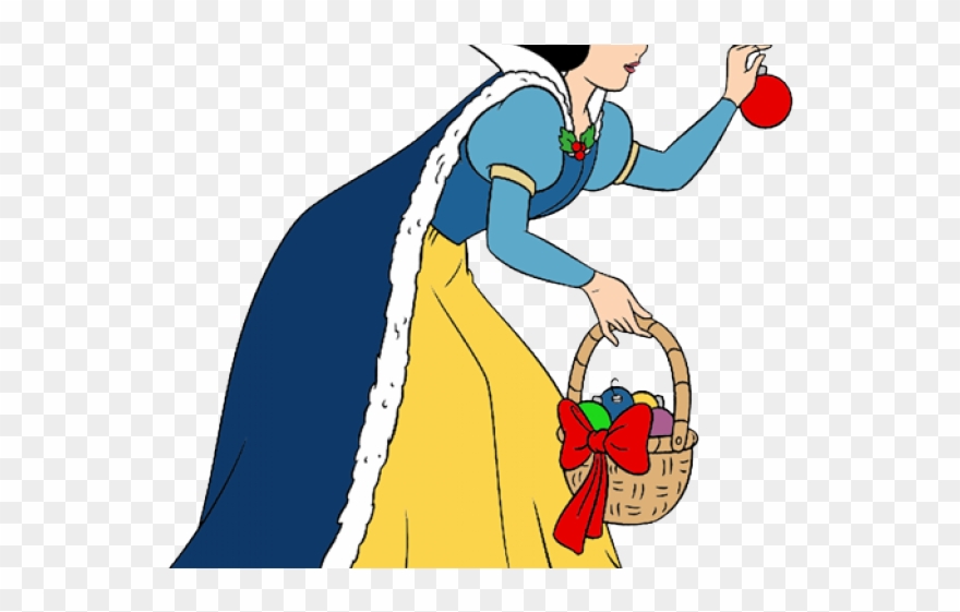 Snow White Clipart Christmas - Cartoon - Png Download